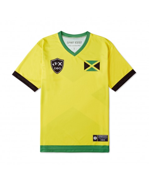 V-Neck Jamaica Flag T-Shirt 
